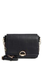 Sole Society Colie Faux Leather Crossbody Bag - Black