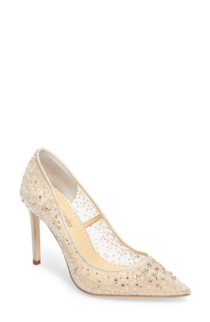 Women's Bella Belle Elsa Beaded Illusion Pump