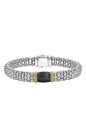 Women's Lagos Diamond Lux Black Diamond Station Bracelet