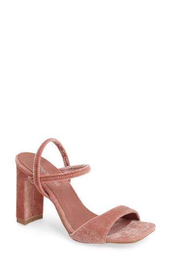 Women's Jeffrey Campbell Carine Square Toe Sandal .5 M - Beige