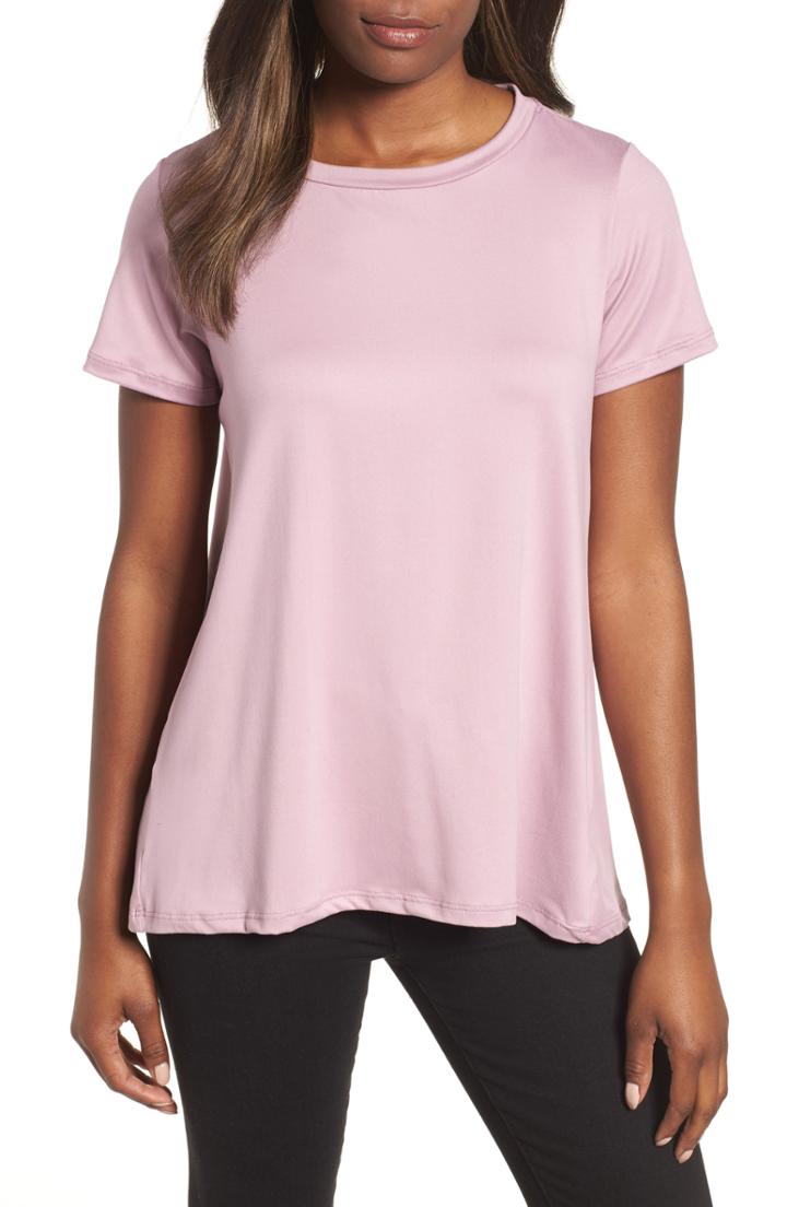 Petite Women's Bobeau Butter Short Sleeve Tee P - Purple