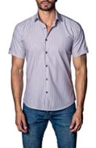 Men's Jared Lang Stripe Sport Shirt - White