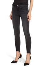 Women's Fidelity Denim Mila Step Hem Skinny Jeans - Black