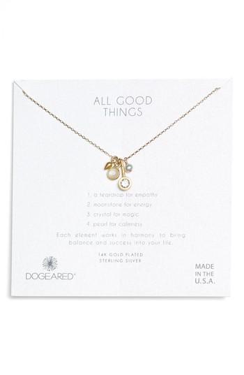 Women's Dogeared All Good Things Moonstone Pendant Necklace