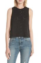 Women's Michael Stars Metallic Stripe Turtleneck Top, Size - Purple