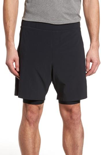 Men's Ryu Interval 2-in-1 Shorts - Black