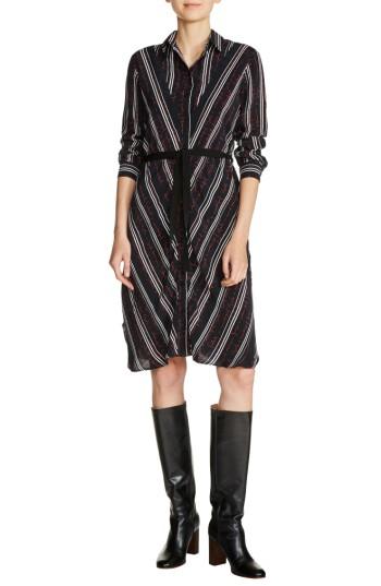 Women's Maje Stripe Shirtdress - Blue