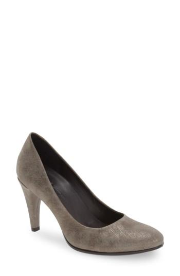 Women's Ecco 'shape 75' Round Toe Pump -6.5us / 37eu - Grey