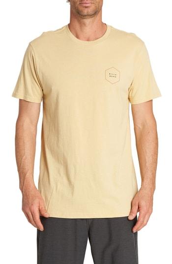 Men's Billabong Access Border T-shirt - Beige