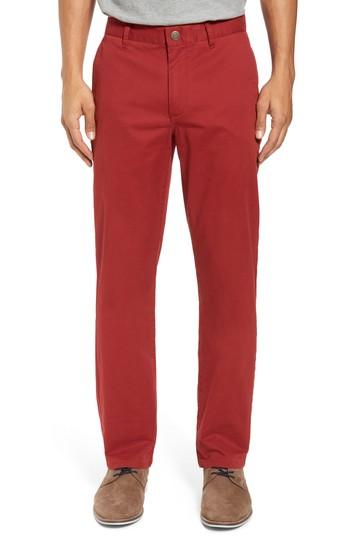 Men's Bonobos Straight Leg Stretch Washed Chinos X 34 - Red