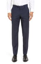 Men's Boss Leenon Flat Front Plaid Wool Trousers