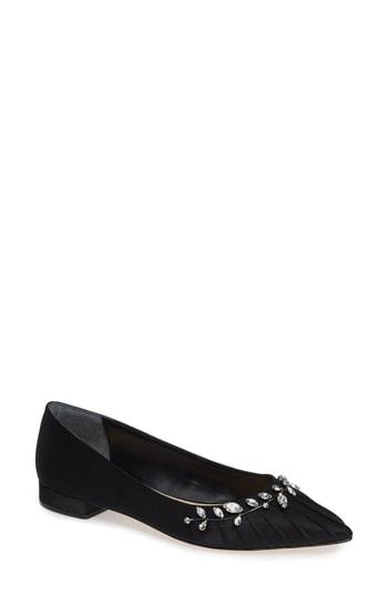 Women's Nina Zenida Jeweled Skimmer M - Black