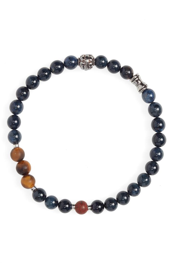 Men's Jonas Studio Dakota Tritone Stone Stretch Bracelet