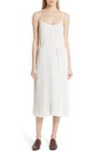 Women's Vince Pleated Cami Dress - White