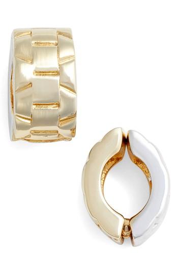Women's Erwin Pearl Cable Design Hoop Earrings