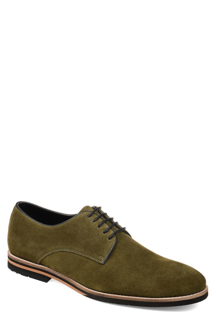 Men's Thomas And Vine Gunner Plain Toe Derby .5 M - Green