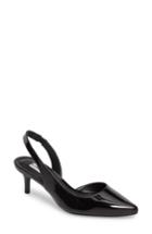 Women's Steve Madden Vera Half D'orsay Slingback Pump .5 M - Black