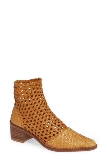 Women's Free People In The Loop Woven Bootie Us / 36eu - Brown