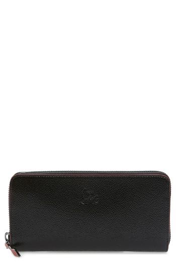 Women's Christian Louboutin Panettone Textured Calfskin Wallet -