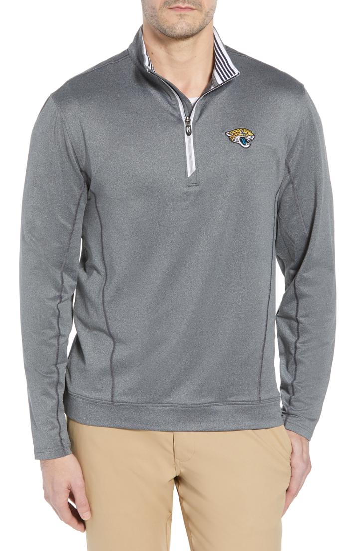Men's Cutter & Buck Endurance Jacksonville Jaguars Fit Pullover, Size Medium - Black