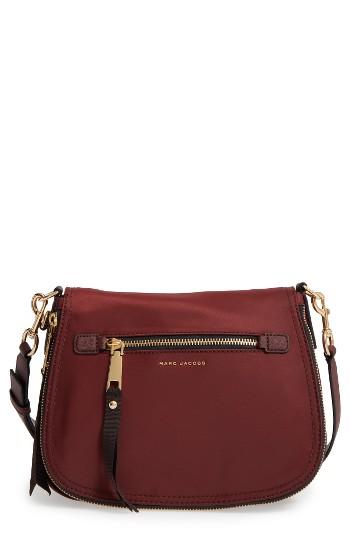Marc Jacobs Trooper Nomad Nylon Saddle Bag - Burgundy
