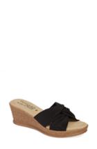 Women's Tuscany By Easy Street Dinah Platform Wedge Sandal N - Black