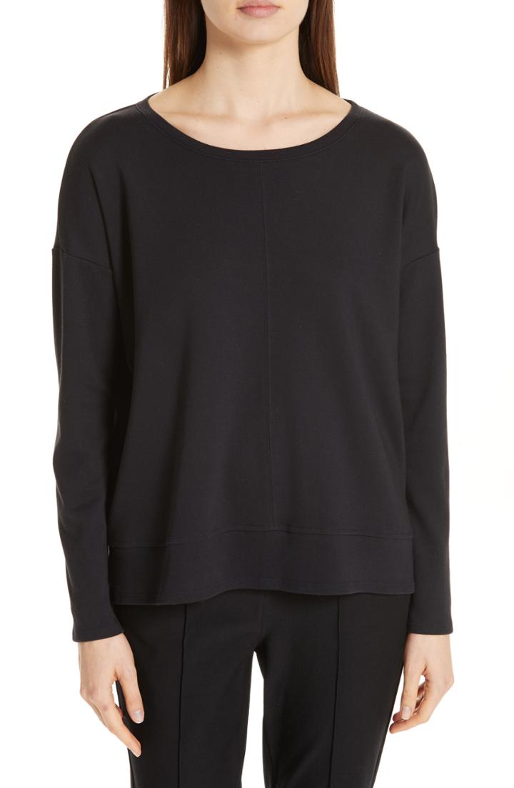 Women's Eileen Fisher Boxy Organic Cotton Knit Top