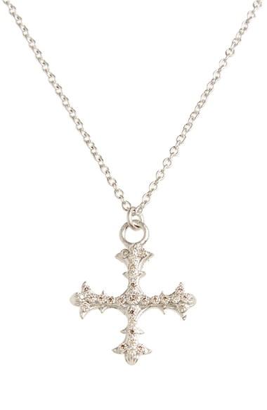 Women's Armenta Old World Diamond Cross Pendant Necklace