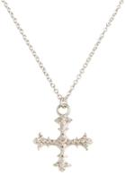 Women's Armenta Old World Diamond Cross Pendant Necklace