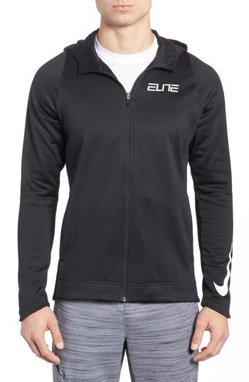 Men's Nike Therma Elite Zip Hoodie, Size - Black
