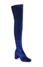 Women's Jeffrey Campbell 'cienega' Over The Knee Boot M - Blue