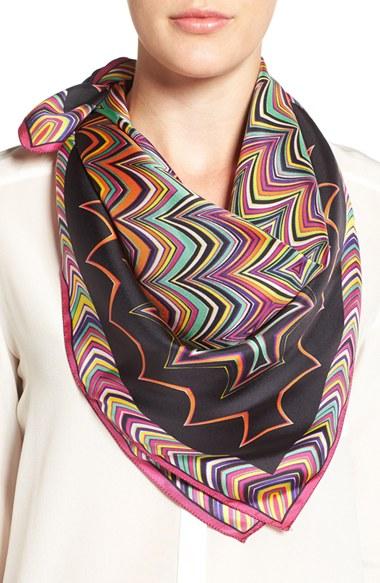 Women's Missoni Zigzag Square Silk Scarf