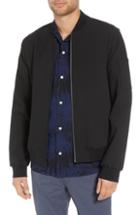 Men's Vince Regular Fit Bomber Jacket, Size - Black