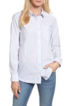 Women's Caslon Button Front Pocket Shirt - Blue