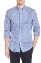 Men's Nordstrom Men's Shop Tech-smart Regular Fit Check Sport Shirt - Blue