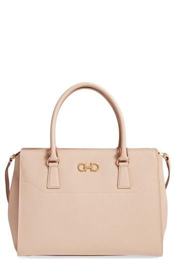 Salvatore Ferragamo Saffiano Leather Tote -