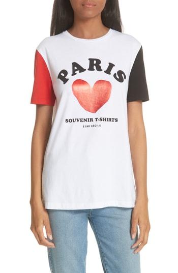 Women's Etre Cecile Paris Souvenir Tee - White