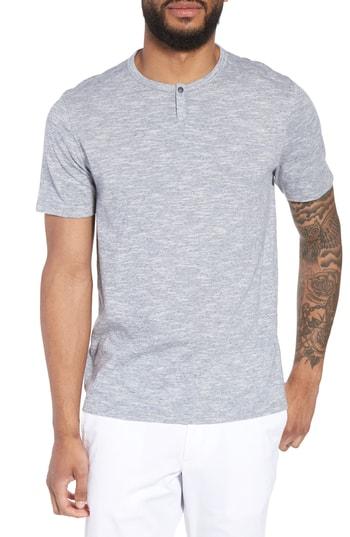 Men's Calibrate Trim Fit One-snap Henley - Blue