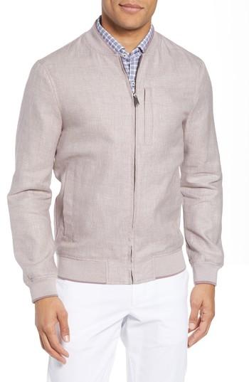 Men's Ted Baker London Raney Trim Fit Linen & Cotton Jacket (m) - Pink