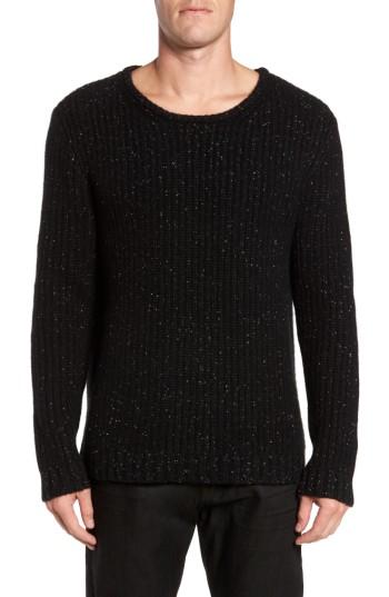 Men's Frame Oversize Cashmere Sweater - Black