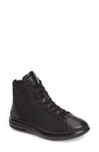 Women's Ecco Soft 3 High Top Sneaker -10.5us / 41eu - Black