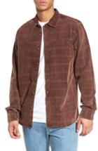 Men's O'neill Bradley Corduroy Shirt, Size - Burgundy
