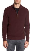 Men's Nordstrom Men's Shop Ribbed Quarter Zip Sweater