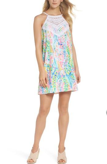 Women's Lilly Pulitzer Pearl Soft Halter Shift Dress - Blue
