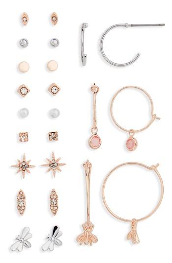 Women's Topshop Set Of 12 Garden Party Earrings