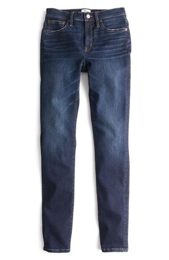 Women's J.crew High Rise Toothpick Jeans - Blue