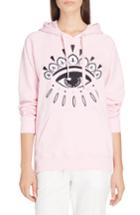 Women's Kenzo Eye Hoodie Sweatshirt - Pink