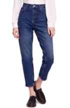 Women's We The Free By Free People Mom Ankle Jeans - Blue