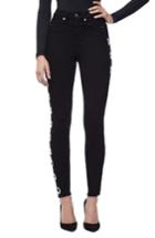 Women's Good American Good Waist Grommet Skinny Jeans - Black