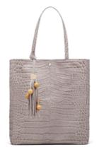 Elizabeth And James Eloise Croc Embossed Leather Magazine Tote -